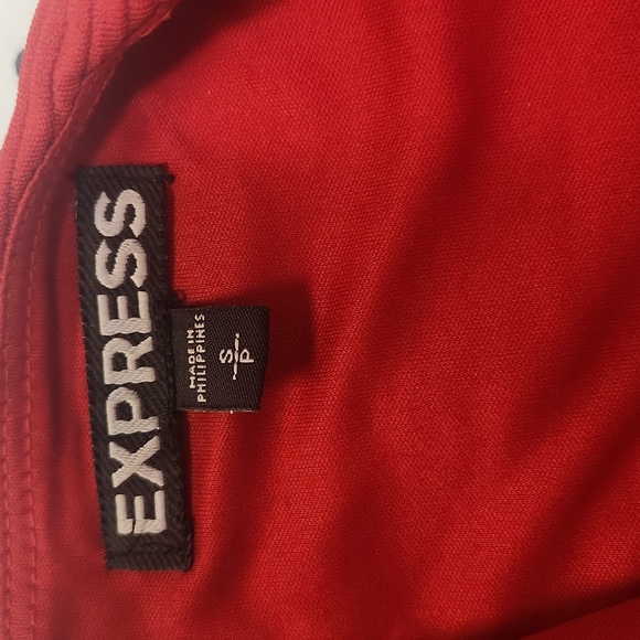 Express red contour dress with cut out, size S/P - Picture 5 of 6